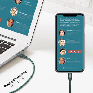 USB C to Lightning Cable - 2 Meter MFi Certified