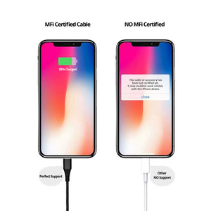 USB A to Lightning Charging Cable - 2 Meter MFi Certified