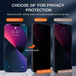 HD Privacy Anti Spy Tempered Glass Screen Protector - Installation Kit