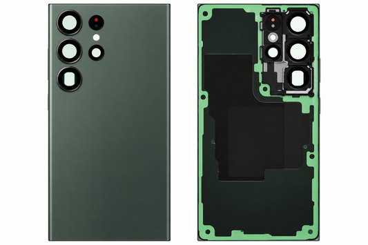 Samsung Galaxy S23 Ultra Back Glass Battery Cover Green - No Logo