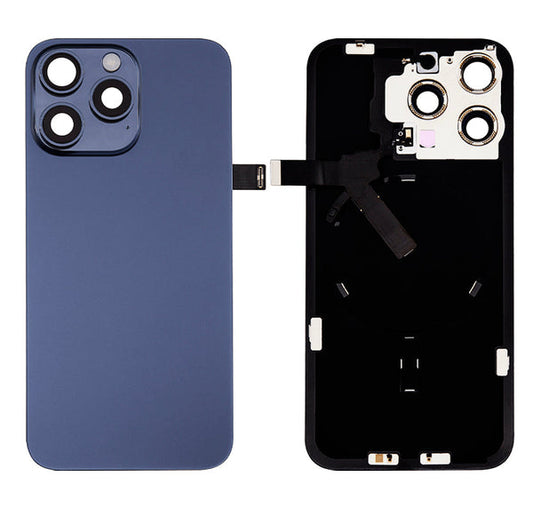 iPhone 15 Pro Max Back Glass Battery Rear Cover Replacement Blue