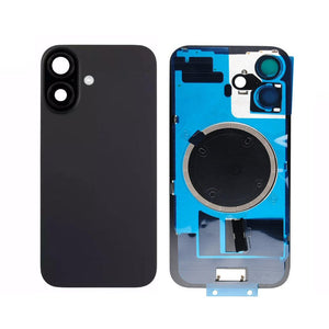 iPhone 16 Back Glass Battery Rear Cover Replacement Black