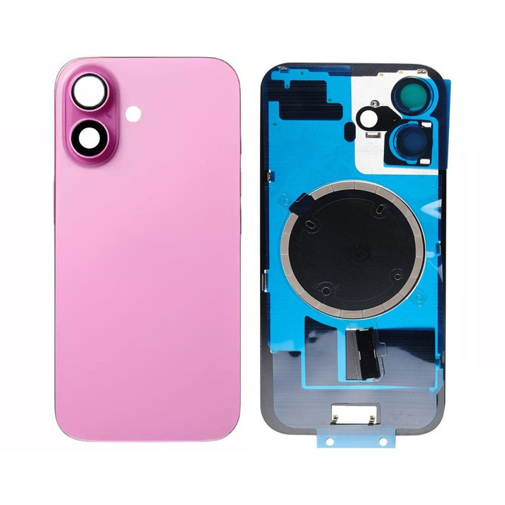 iPhone 16 Back Glass Battery Rear Cover Replacement Pink