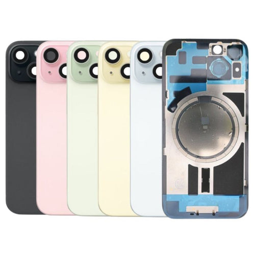 iPhone 15 Back Glass Battery Rear Cover Replacement with LOGO - OEM Reclaimed Grade A