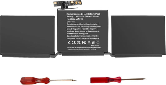 Replacement Battery for Apple MacBook Pro 13" A1708 2016 2017 - A1713